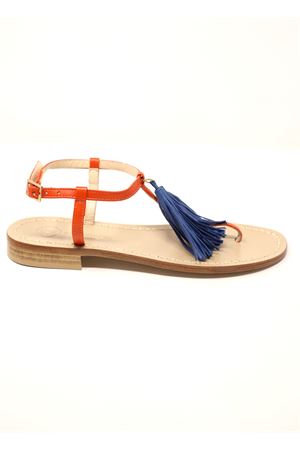 Sandali bassi con nappine blu Da Costanzo | NAPPINENEWARANCIOBLU